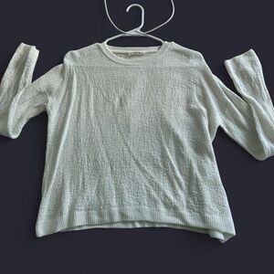 White OGD light sweater. Size small.